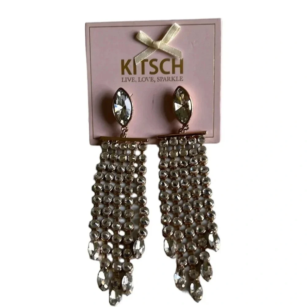 NWOT Kirsch Live,Love,Sparkle earrings - Picture 1 of 7